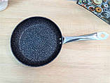 Сковорода (30х6см) 3,4 з антипригарним покриттям чорний OMS 3207-30-3,4л-Black - MegaLavka, фото 4