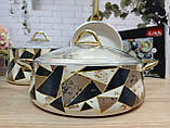Набір посуду з гранітним покриттям із 7 предметів Origami (Туреччина) OMS 3053-Brown — MegaLavka, фото 4