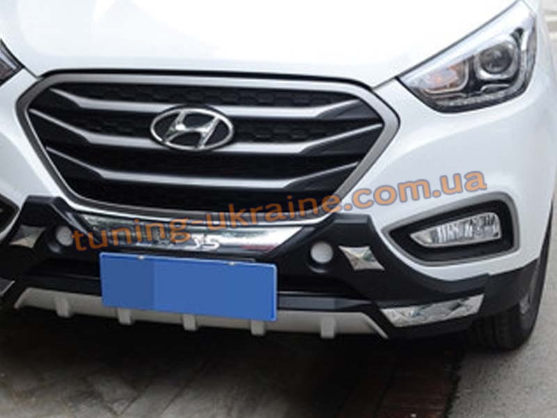 Накладка на бампер передня Hyundai IX35 2013+