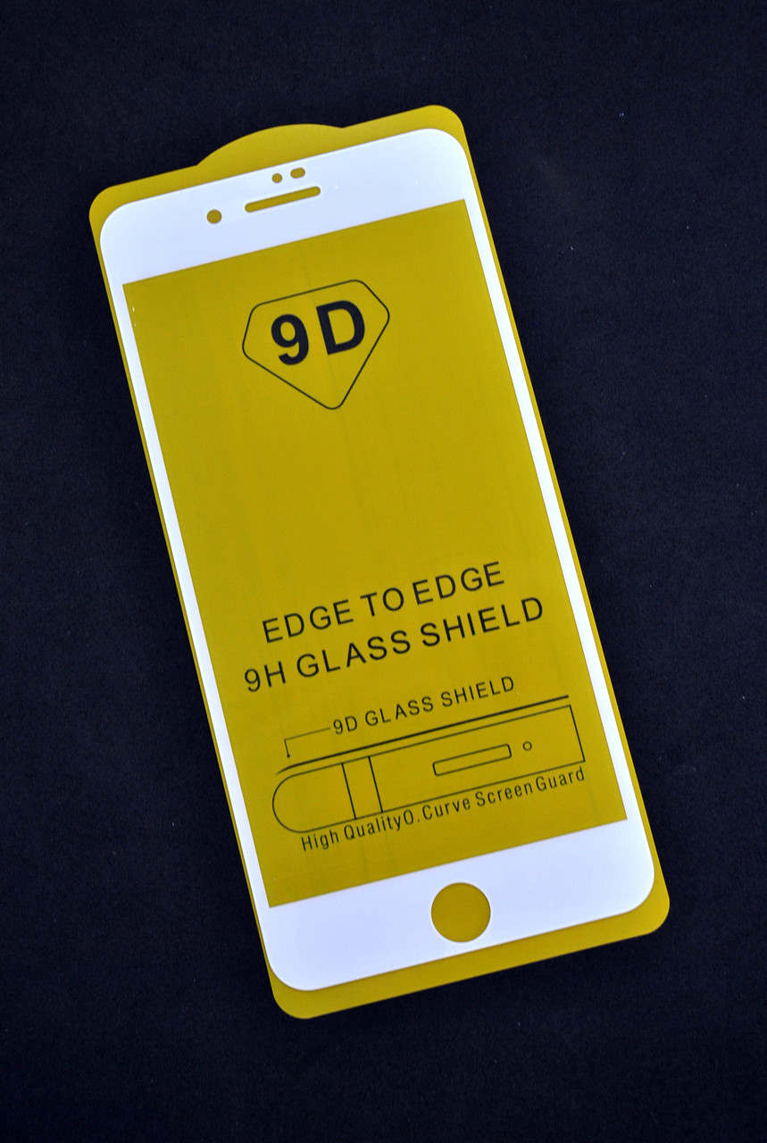 Захисне скло iPhone 7+ /8+ Full Glue 2.5 D (0.3 mm) White (тех. пак.)