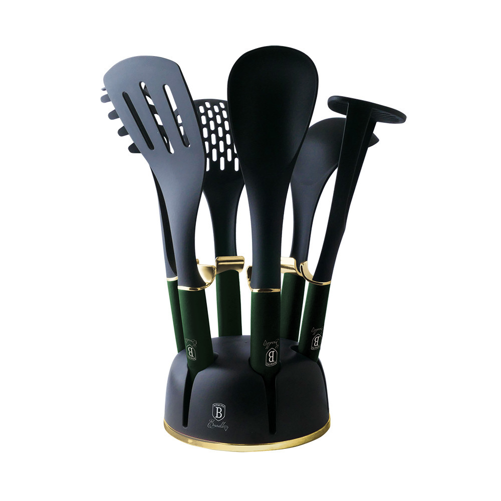 Набір кухонного приладдя BERLINGER HAUS Emerald Collection 7 пр Колір зелений 6243BH