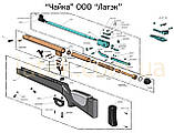 Пневматична гвинтівка "Чайка" модель 01 вита пружина ТОВ ""ЛАТЕК"", фото 6