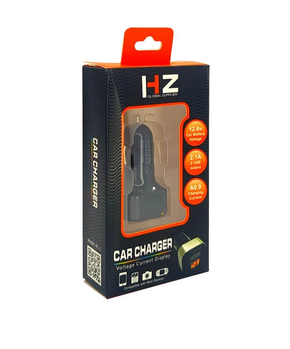 АЗП USB x 2 + вольтметр HZ HC-1/ 3101