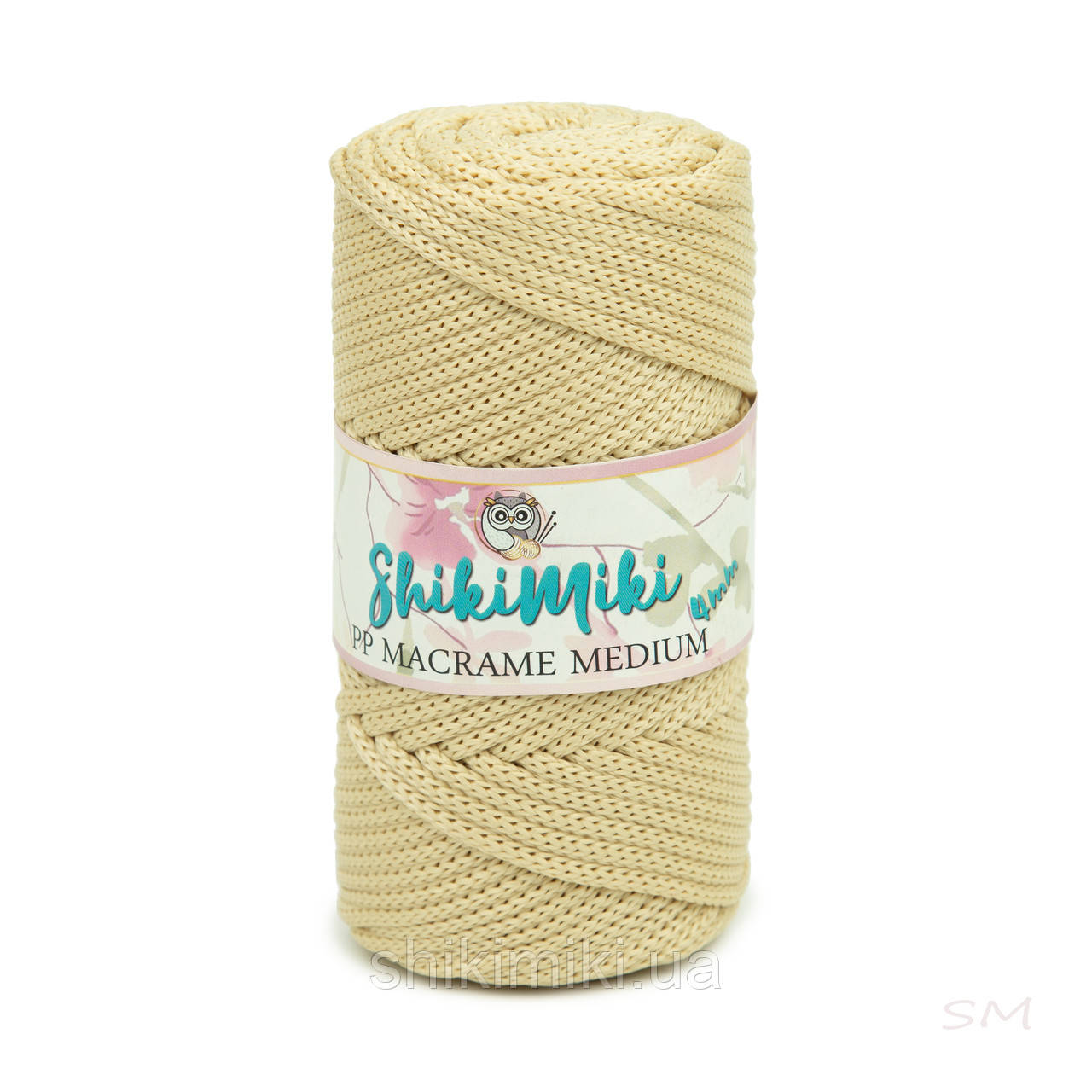 Трикотажний шнур PP Macrame Medium, колір Кремовий