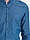 Синяя мужская рубашка LC Waikiki/ЛС Вайкики с воротником-стойкой, фото 3