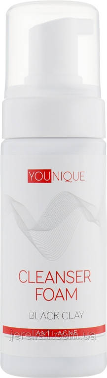 Пінка для вмивання з чорною глиною, Джерелія, 150 мл, фото 1