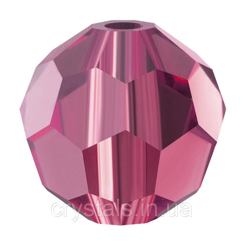 Круглі кришталеві намистини Preciosa (Чехія) 8 мм Amethyst 2-й сорт, фото 1