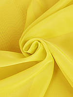 Тюль шифон (вуаль) однотонний яскраво-жовтого кольору