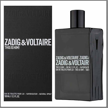Zadig & Voltaire This is Him туалетна вода 100 ml. (Задиг і Вольтер Зіс іс Хім), фото 1