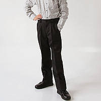 Утеплені брюки для хлопчика Бос, чорно-сірі (14/14), Промателье 152 р. Темно-сірий