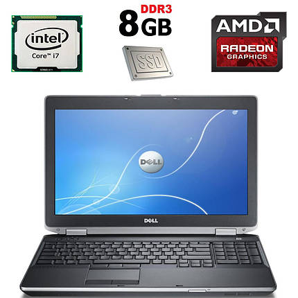 Dell Latitude E6540 / 15.6' / Intel Core i7-4800MQ (4(8) ядра по 2.7-3.7GHz) / 8GB DDR3 / new! 240 GB SSD / ATI HD 8790M 2GB DDR5 128-bit / USB 3.0 /, фото 1