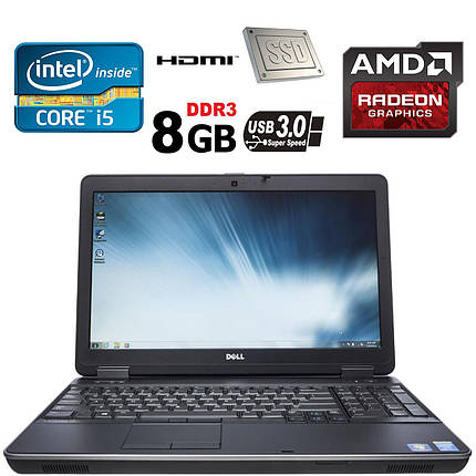 Dell Latitude E6540 / 15.6' / Intel Core i5-4300M (2(4) ядра по 2.6-3.3 GHz) / 8GB DDR3 / 120 GB SSD / ATI HD 8790M 2GB DDR5 128-bit / USB 3.0 /, фото 2
