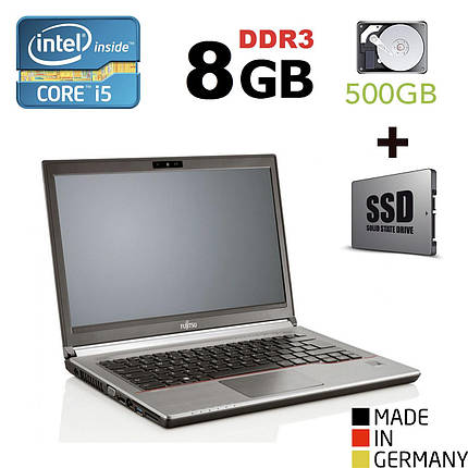 Fujitsu LifeBook E743 / 14" (1600x900) / Intel® Core™ i5-3230M (2 (4) ядра по 2.60 - 3.20 GHz) / 8GB DDR3 / 500 GB HDD+120GB SSD / VGA, DP, USB 3.0,, фото 1