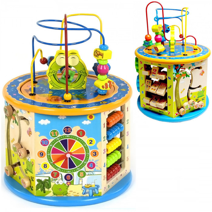 Розвивальна дерев'яна іграшка (бізіборд, пальчиковий лабіринт) арт. 39188, фото 1