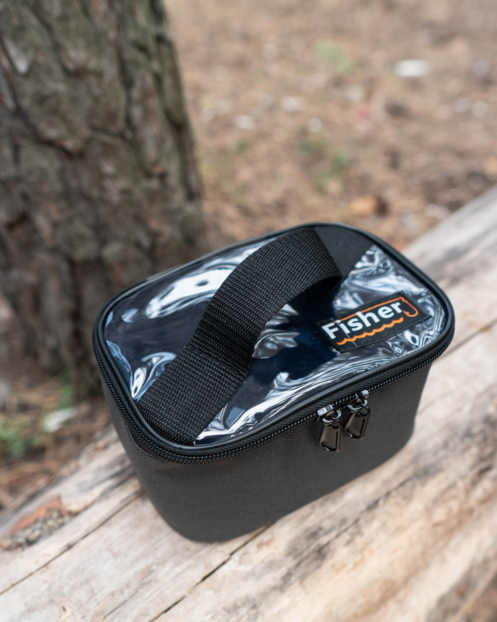 Органайзер з прозорою кришкою для снастей 3 л. Fisher (20х12х12 см), фото 1