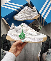 Мужские кроссовки Adidas Niteball White Обувь для парней Адидас белые кожаные новинка рефлективные брендовые