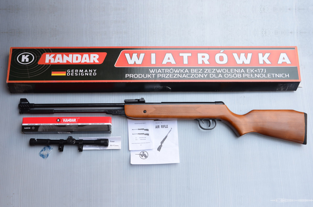 Пневматична гвинтівка PRO Germany WF600 4,5 mm 280 m/s оптика Kandar 4x20
