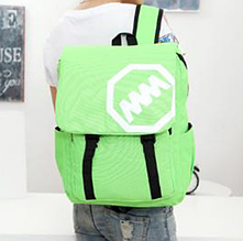 Молодіжний міський рюкзак зелений стильний непромокальний текстильний тканинний легкий унісекс