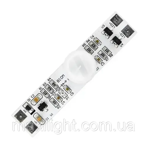 Датчик руху Biom DP-03-PIR-5A-P сенсор для профілю з фотоелементом 5А DC12V для управління LED стрічкою