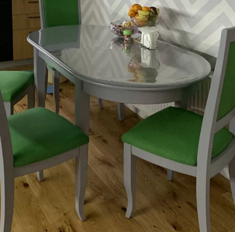 Стіл овальний Модена нерозкладний Askalon з масиву дерева, колір на вибір, фото 1