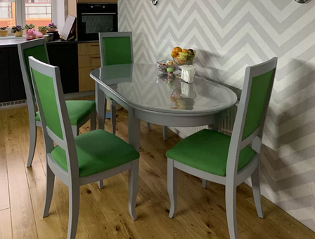 Стіл овальний Модена нерозкладний Askalon з масиву дерева, колір на вибір, фото 2