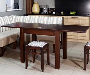 Кухонний стіл Осака розкладний Askalon з масиву дерева, колір на вибір, фото 1