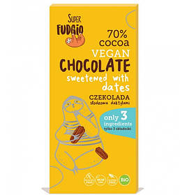Органічний шоколад без цукру (підсолоджений фініками) Super Fudgio