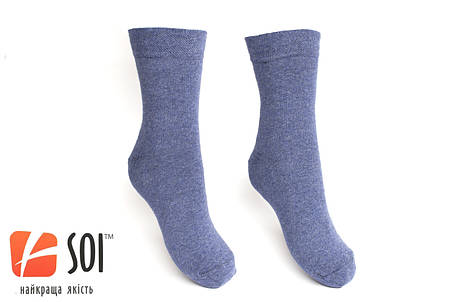Шкарпетки чоловічі SOI Класичні колір джинс, фото 2