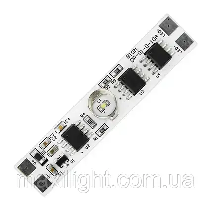 Сенсорний диммер Biom DP-01-D-10A для профілю 10А DC12V для управління LED стрічкою, фото 1