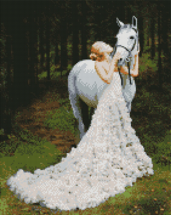 Картина мозаїка ArtStory Лісова німфа (ASM43) 40 х 50 см (На підрамнику)