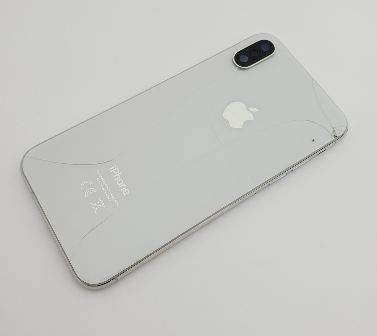 Із дефектом. корпус apple iphone x білий сервісний оригінал з розборки