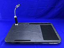 Підставка - столик для ноутбука і планшета з лампою і м'якою подушкою, фото 3