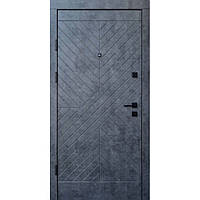 Двері Qdoors Преміум Kale Некст 850 праві мармур темний / бетон бежевий