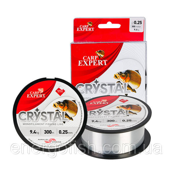 Волосінь Energofish Carp Expert CRYSTAL TRANSPARENT 0,40 mm 300m 19,6 kg