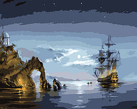 Картина за номерами Origami Піратський корабель LW 32 40*50 см