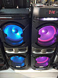 Комплект потужної парної акустики Leisound Proaudio 450 W (USB/FM/Bluetooth) + 2 радіомікрофони Djпульт, фото 6