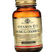 Витамин Д3 Solgar Vitamin D3 10000 IU 120 капсул
