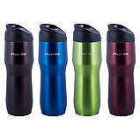 Термокружка з нержавіючої сталі Kamille KM-2050 450мл Червоний Надійна термокружка Термочашка для напоїв, фото 2