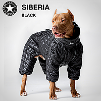 Одежда для собак крупных и средних пород. SIBERIA BLACK. Теплый. Водонепроницаемый. L
