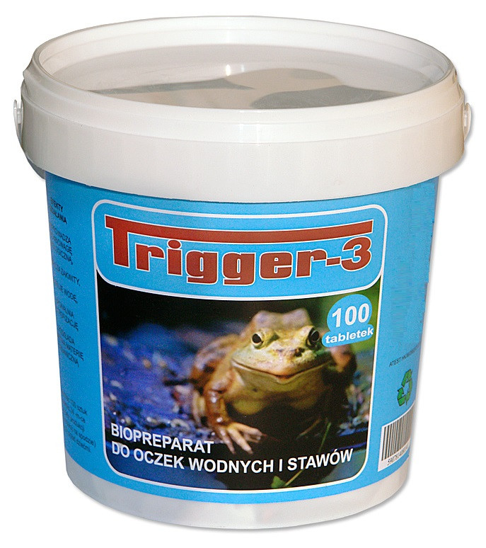 Засіб для очищення водойм Trigger-3, біопрепарат для ставка в пакетиках, бактерії для ставка, 100 шт - Trigger