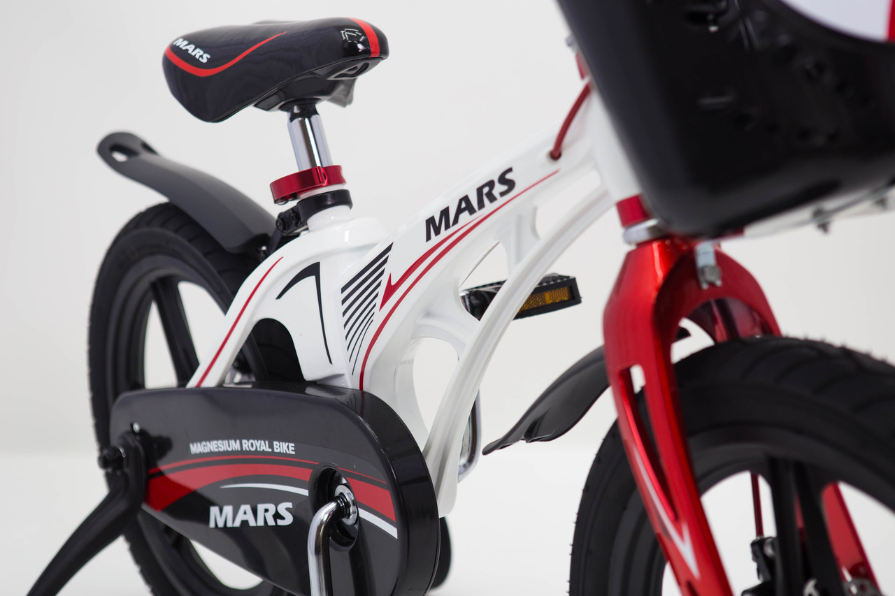 Детский велосипед MARS-16 Дюймов легкий магниевый со складным рулем и часами белый от 5 лет - фото 2 - id-p1467404621