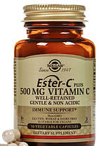 Вітамін С Солгар Solgar Ester-C plus 500 мг Vitamin C 50 капсул, фото 3