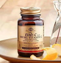 Вітамін С Солгар Solgar Ester-C plus 500 мг Vitamin C 50 капсул, фото 2