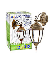 Світильник садово-парковий PALACE A007 60 Вт Е27 чорний/золото, DELUX (90011354)