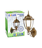 Світильник садово-парковий PALACE A008 60 Вт Е27 чорний/золото, DELUX (90011355)