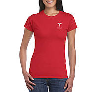 Футболка Тесла жіноча бавовняна, спортивна літня футболка Tesla, Турецький бавовна, S