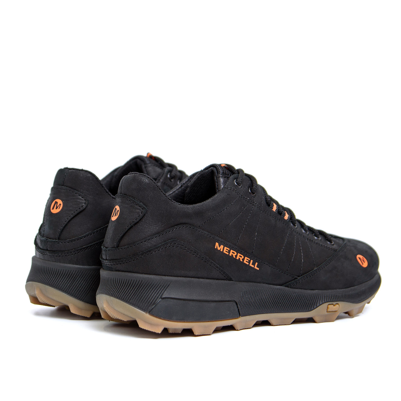 Купить Мужские кожаные кроссовки MERRELL (Мерел) Black, мужские туфли ...