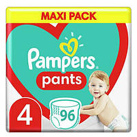Подгузники-трусики Pampers памперс Pants 4 MEGA PACK ( 96 шт / 9-15 кг)