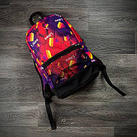 Рюкзак модный городской молодежный качественный с принтом Likee Intruder фиолетовый