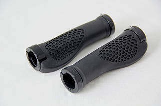 Ергономічні прогумовані велосипедні гріпси (чорні)
